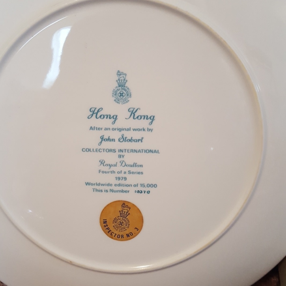 Collectors Hong Kong Plate - Picture 3 of 3